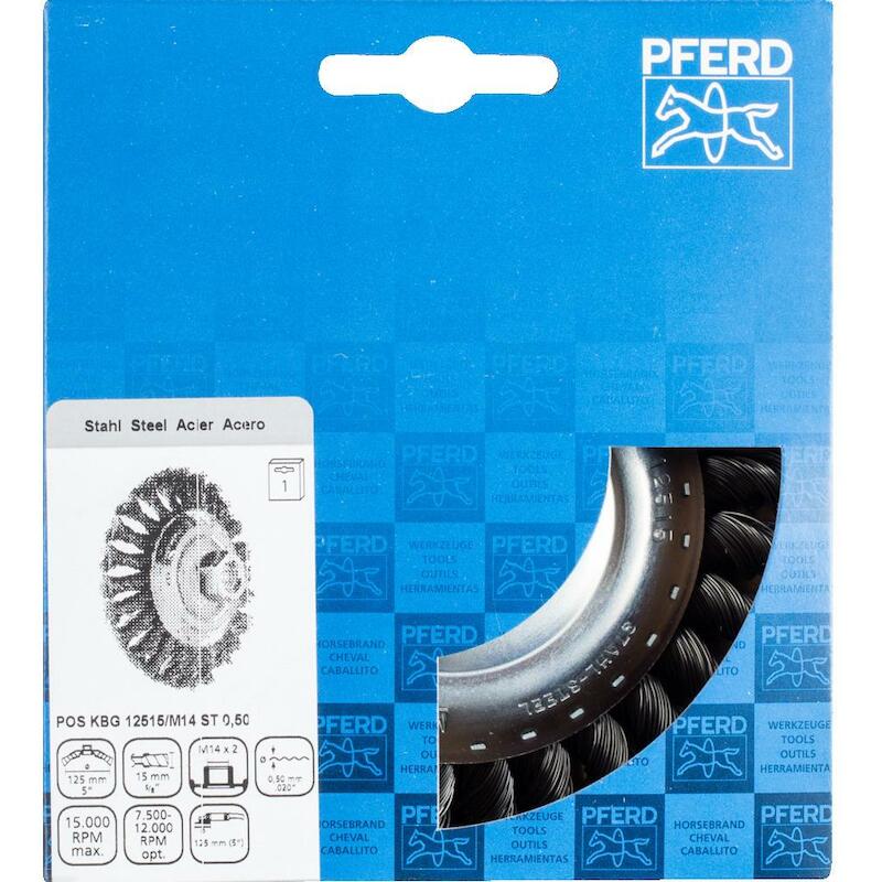 BROSSE CONIQUE 125MM        KBG ACIER        PFERD