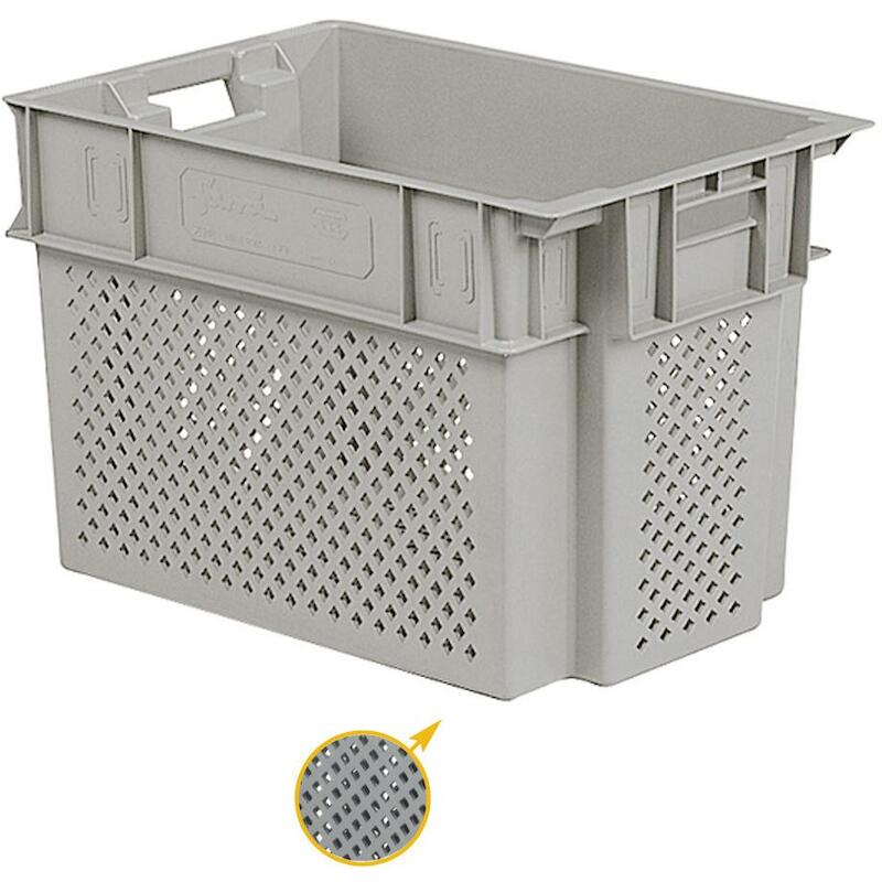 BAC EMPILABLE FPE8051F001 600X400 GRIS FONCÉ  FAMI