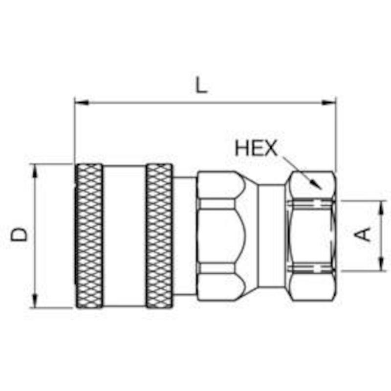 RACC.RAP.FEM.1/2"BSPP/F X GR1/2"  6603-8-10   PARK
