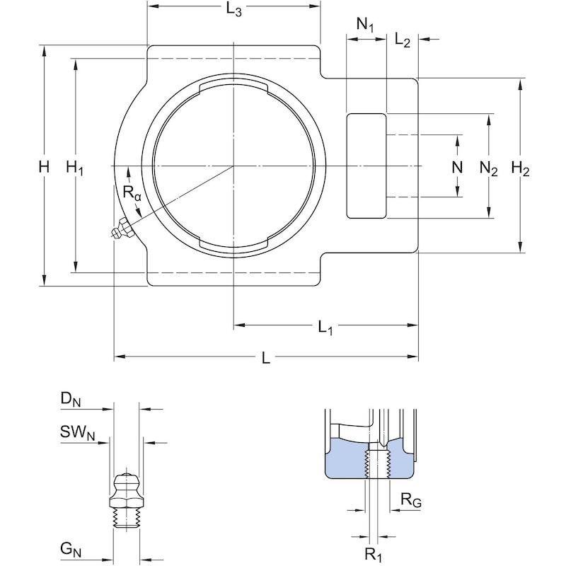 Y-LAGERHUIS - SKF TU 507 M