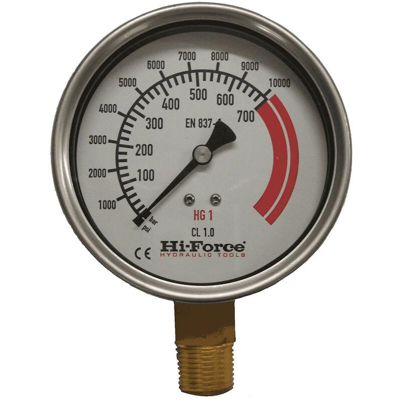 MANOMETER 1/2"OA D100-0/700BAR  HG1       HI-FORCE
