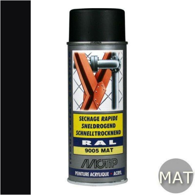 ACRYLAATLAK DIEPZWART MAT   07238 - 400ML. RAL9005
