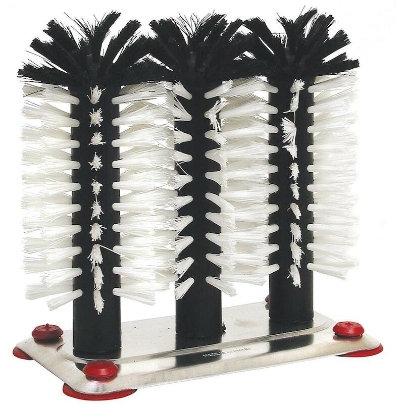 BROSSE À VERRE MÉTAL        125003 3 PIÈCES  BETRA