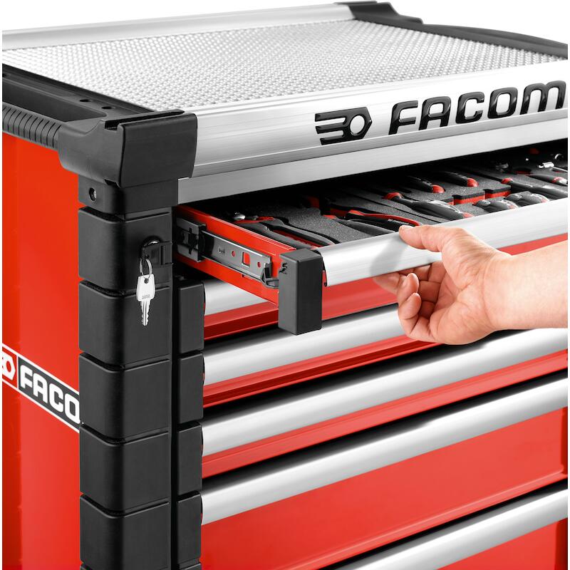 GEREEDSCHAPSWAGEN ROOD 6L.  JET.6M3A         FACOM
