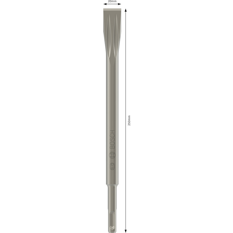 PLATTE BEITEL 250X20 SDS+   2607019052  (5ST)BOSCH