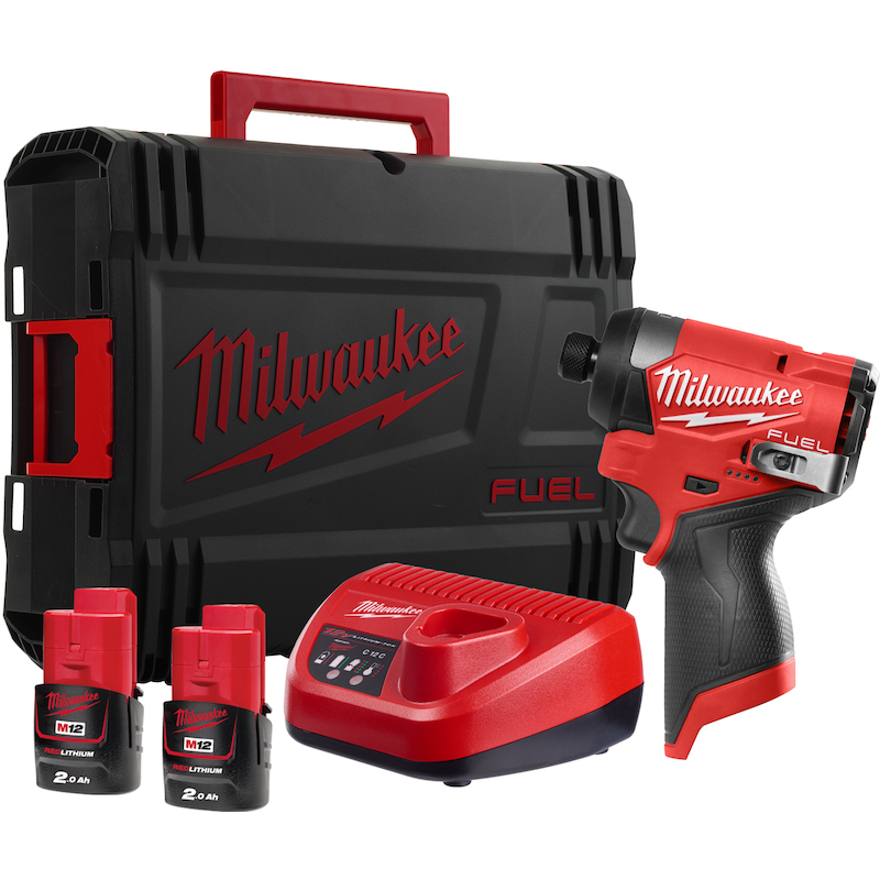 Milwaukee - M12 FID2-202X - visseuse à chocs sans fil - 12 V - 1/4" Hex - 170 Nm - 2x 2,0 Ah - hd Box - 08083244