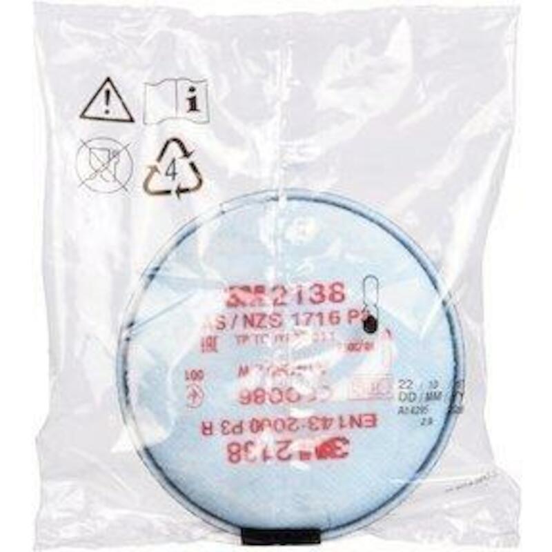 3m - Filtre à particules - 2138 - P3 r - Pour séries 6000 et 7000 - 02244185
