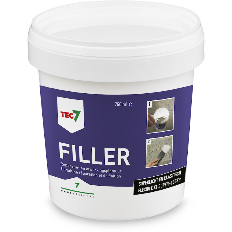 TEC7 - Enduit de réparation et de finition - Filler - pot - 750 ml - 02313642