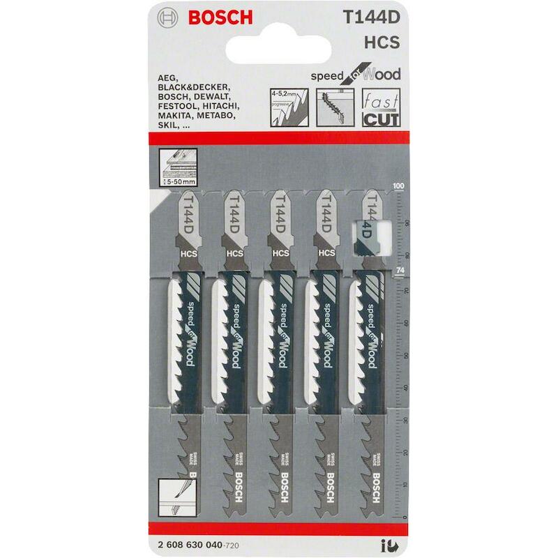 LAME DE SCIE SAUT.T144D     2608630040(5PCS) BOSCH