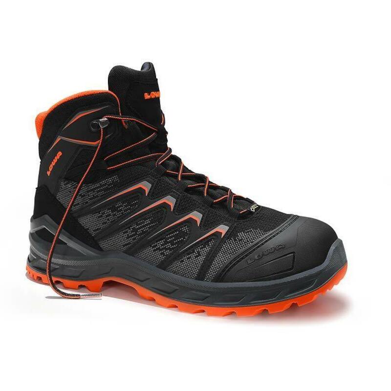 HOGE SCHOEN - LOWA LARROX WORK GTX - S3 ZWART EN ORANJE 47