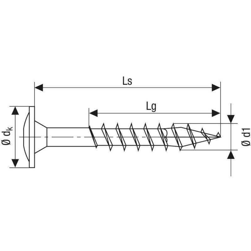 Spax - timber construction screw - washer head - full thread - t-star plus T40 - ø 8 x 50 mm - Wirox - steel - 03153600