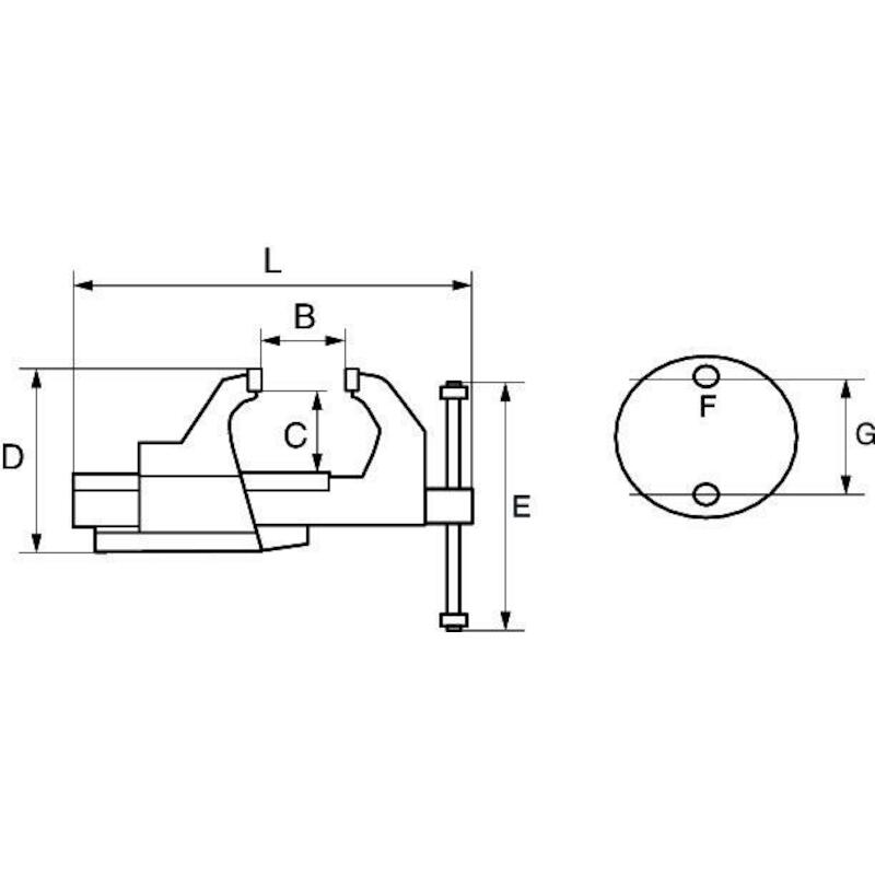 BANKSCHROEF 80MM            6010 HEAVY DUTY  BAHCO