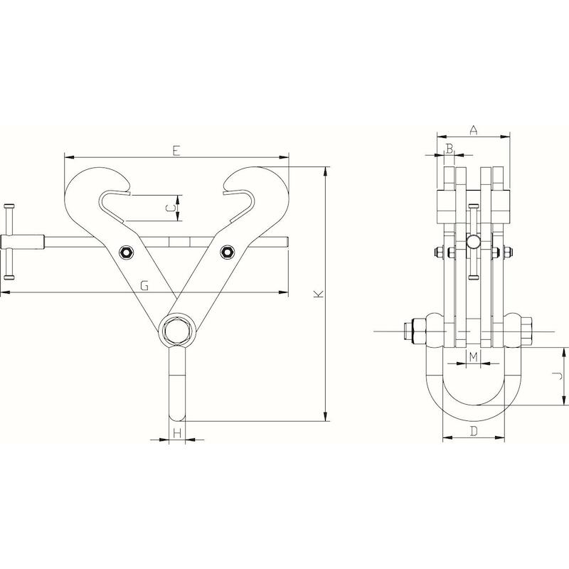BALKENKLEM 15T              RMBCE-15T 406-610MM RE