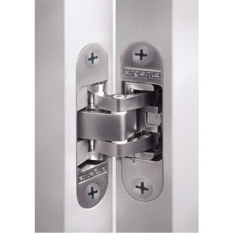 REGELB.SCHARNIER CHROOM MAT INVISIBLE MEDIUM ARGEN