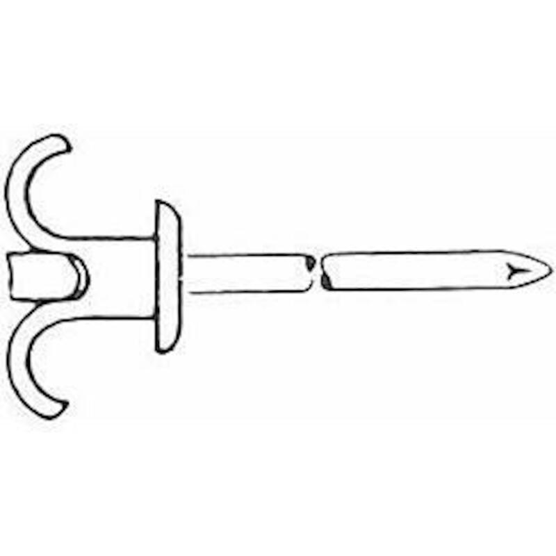 RIVETTE AVEUGLE BK ALU/ACIER 1301 - 4,8 X 25 X 9