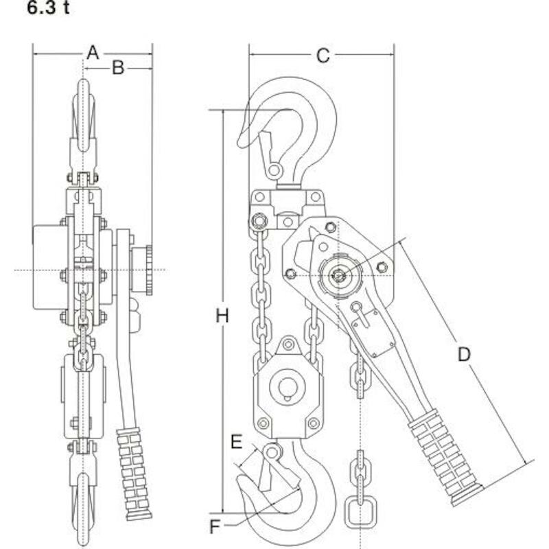 RATELTAKEL - REMA YA - 3 M 6300 KG