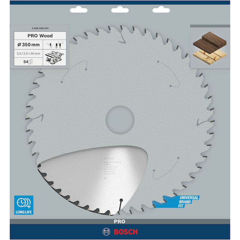 CIRKELZAAGBL.350X30X3,5 HOU.2608640674 54T   BOSCH