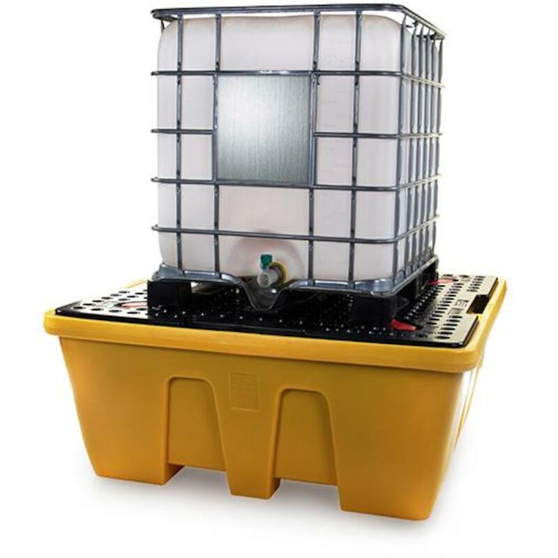 BAC DE RÉTENTION IBC JAUNE  1680X1680X700MM PLASTI