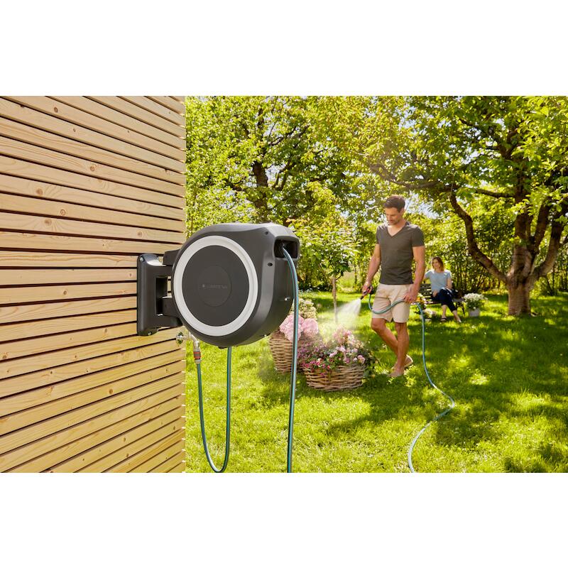 Gardena - Dévidoir mural - RollUp XL - 35 m - ø 13 mm - Blanc - 03166725