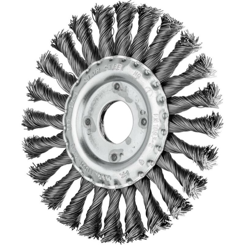 Pferd - Brosse circulaire torsadée - rbg 12512/22,2 st 0,50 - ø 125 x 12 mm - alésage 22,2 mm - fil d'acier ø 0,5 mm - 02854071