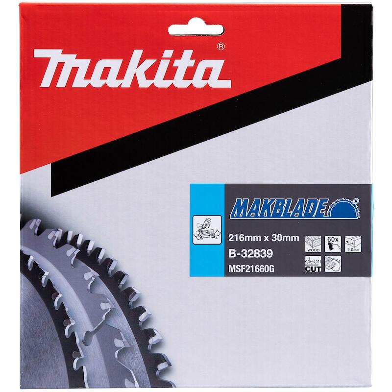 CIRCULAR SAW BLADE, MAKBLADE TCT, 216 X 30 MM, 60 T - B-32839 - MAKITA