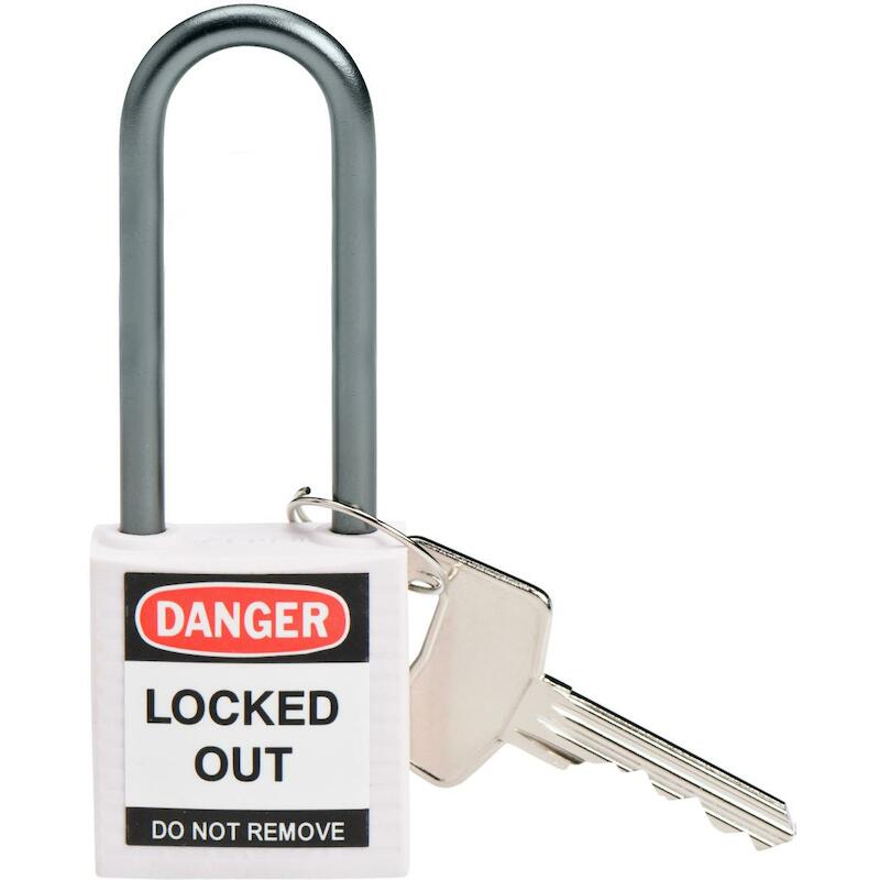 COMP SAFE PADLOCK 32MM SHA KD WHITE/6    BRADY 6ST