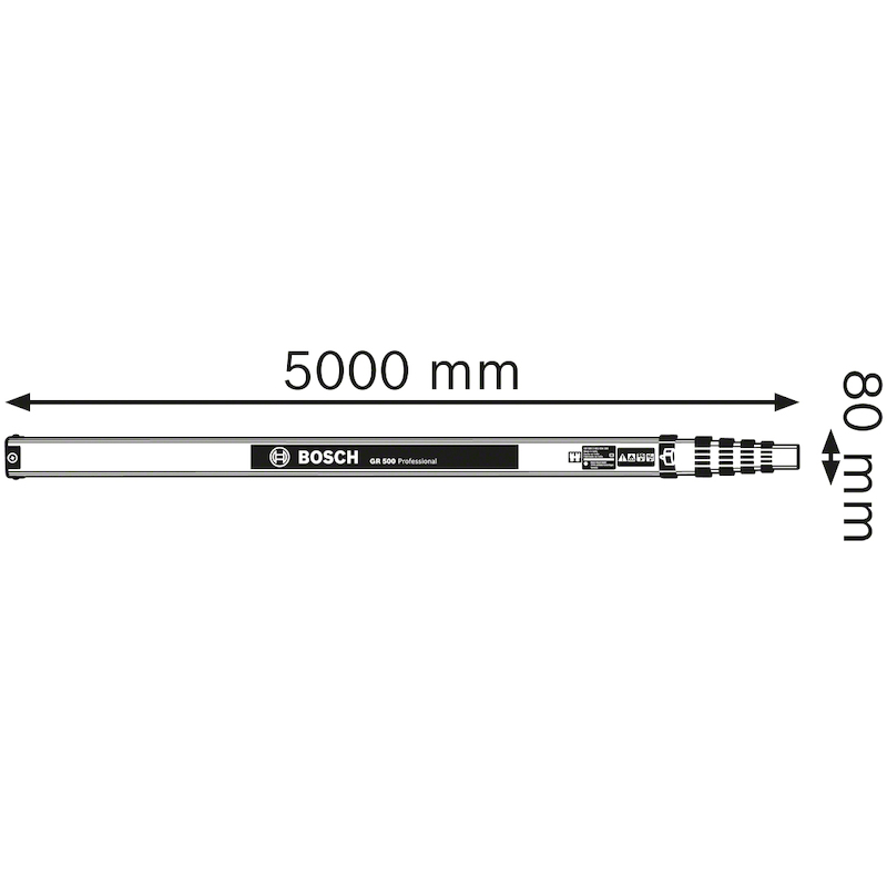 CANNE DE MESURE LASER 5M    GR 500           BOSCH