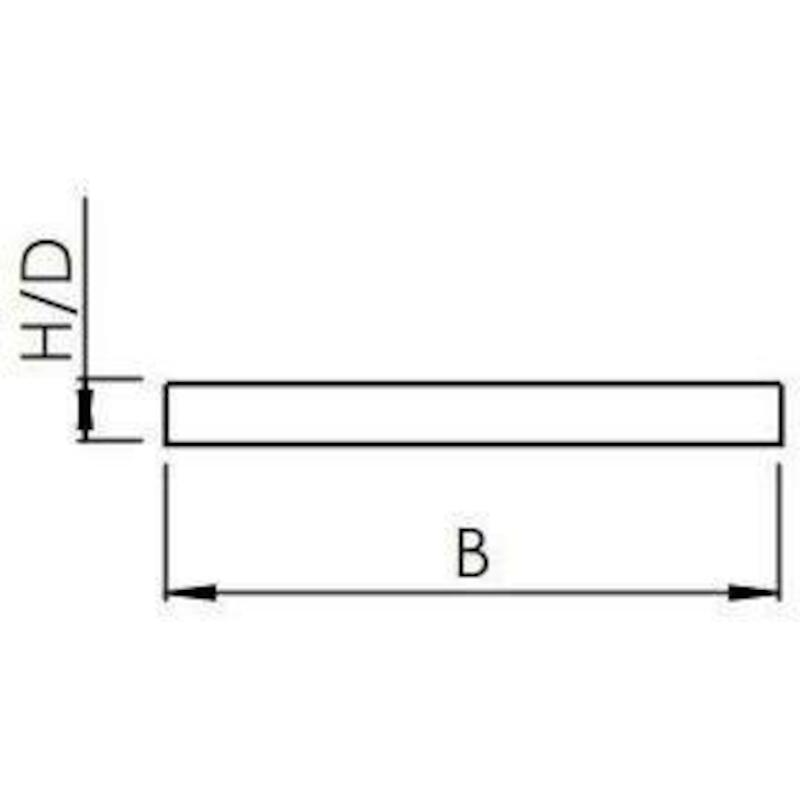 BARRE PLATE ALU ANODISÉ MAT PS10110 30X3