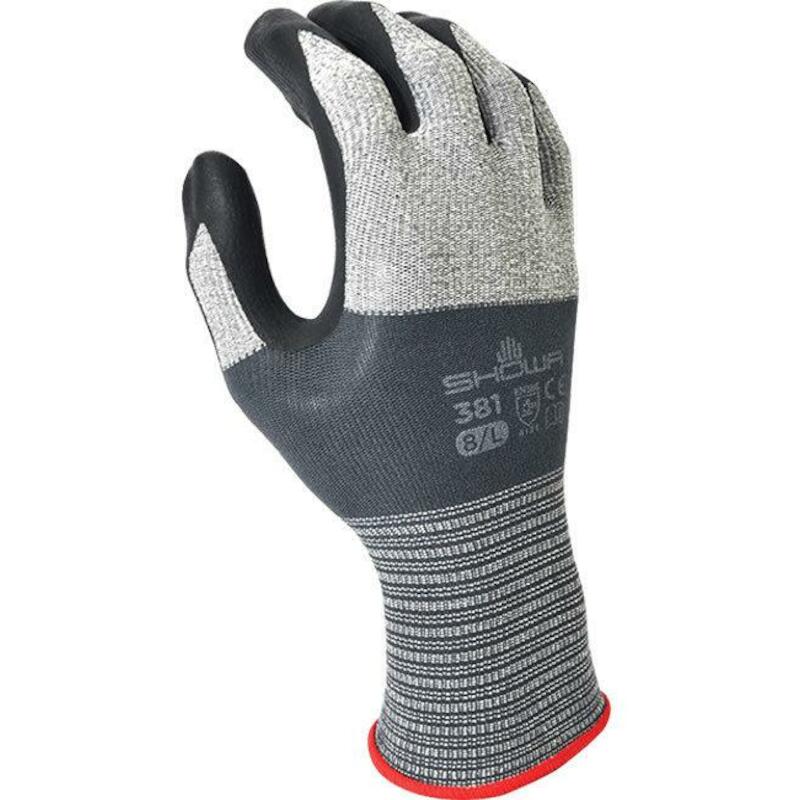HANDSCHOEN - SHOWA 381 - ZWART / GRIJS 10