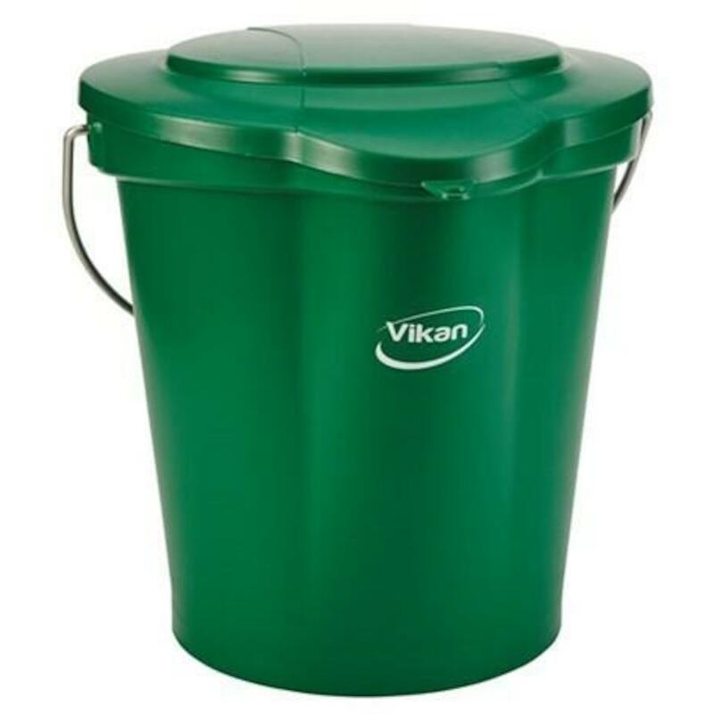 SEAU PP/INOX VERT           5686/2 - 12L     VIKAN