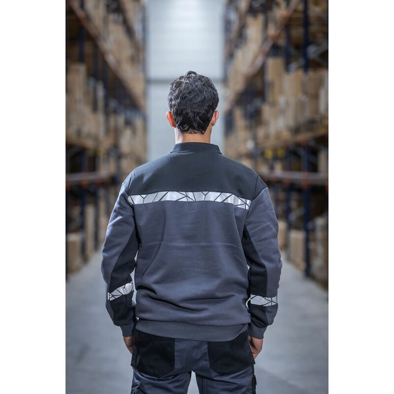 VESTE SWEAT/ZIP              7103 GRI/NO  L PROJOB