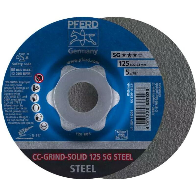 DISQ. ÉBARBER 125X22,23 MM  CC-GRIND-SOLID SG PFER