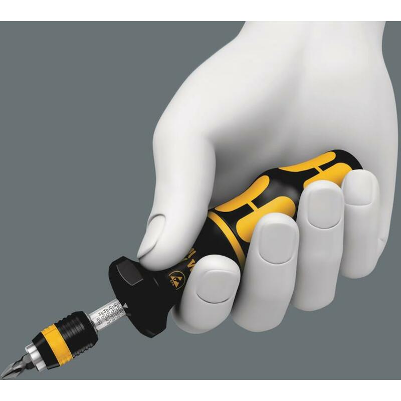 WERA SERIE 7400 KRAFTFORM ESD INSTELBARE MOMENTSCHROEVENDRAAIER (0,1-3,0 NM) MET RAPIDAPTOR SNELWISSELHOUDER (50 NM)