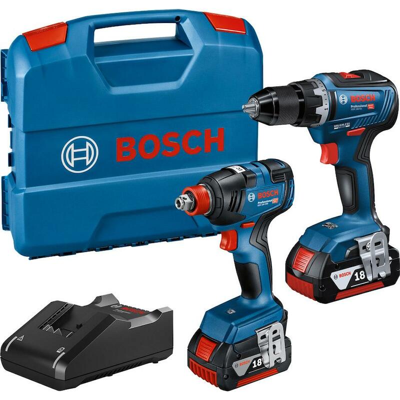 ACCUMACHINESET 18V/2X4AH    06019J2207(L-CASE)BOSC