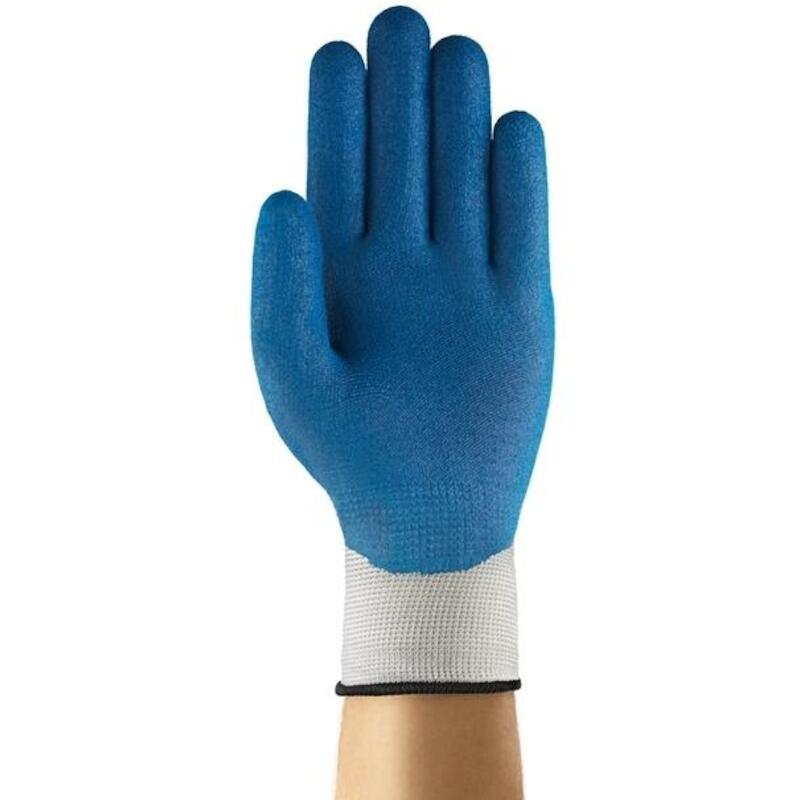 HANDSCHOEN - ANSELL HYFLEX 11-919 - BLAUW EN WIT 10