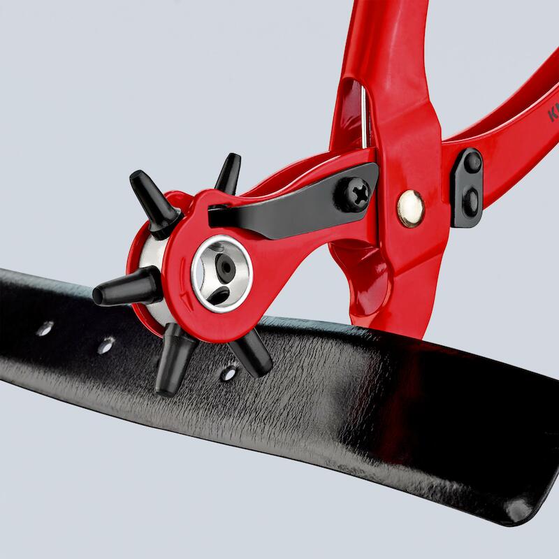 KNIPEX 9070220 REVOLVERPONSTANG ROOD POEDERGECOAT220 MM