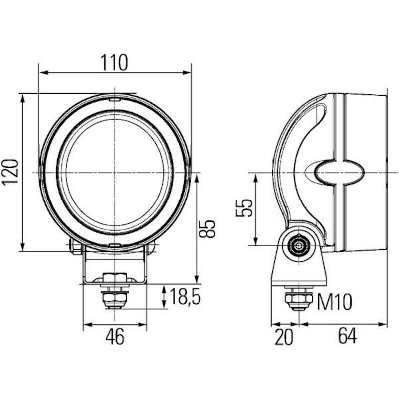 PROJECTEUR DE TRAVAIL LED   1GM 996 136-311  HELLA