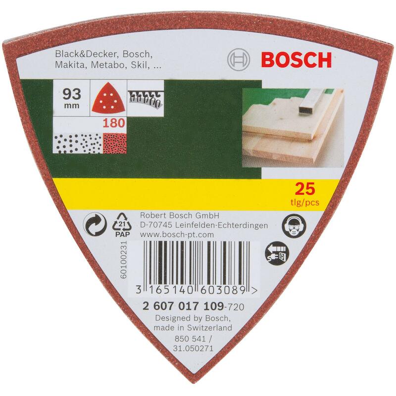 FEUILLE ABR.DELTA 93MM 6TR. 2607017109(25PC)P180