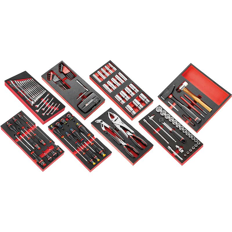 8 MODULES OUTILS MIXTES     CM.PL     (142PC)FACOM