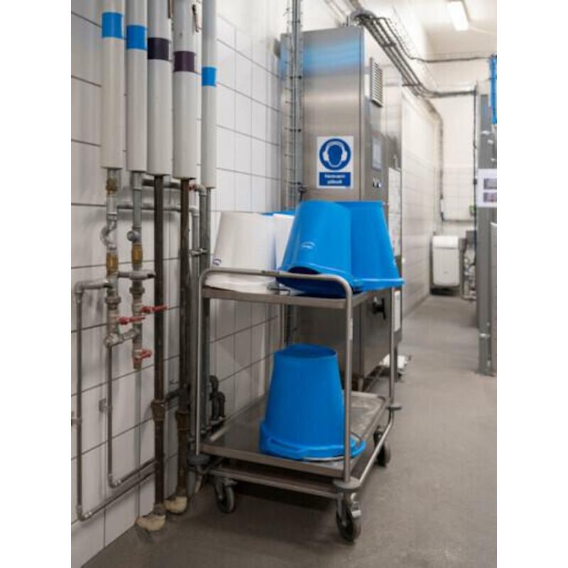 SEAU PP/INOX NOIR           5686/9 - 12L     VIKAN