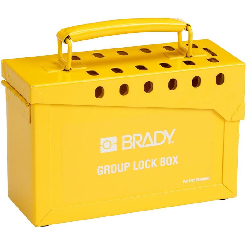COFFRE 065672 GROUP LOCK BOX-YELLOW
