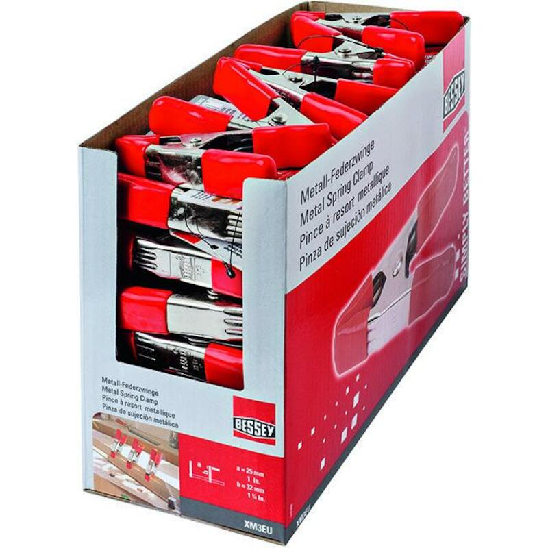 VEERKLEM METAAL 25MM        XM3EU           BESSEY