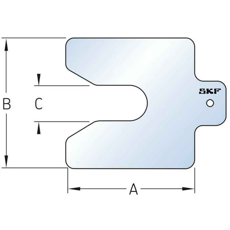 VULPLAAT 75X75X0,1          TMAS 75-010 (10ST) SKF