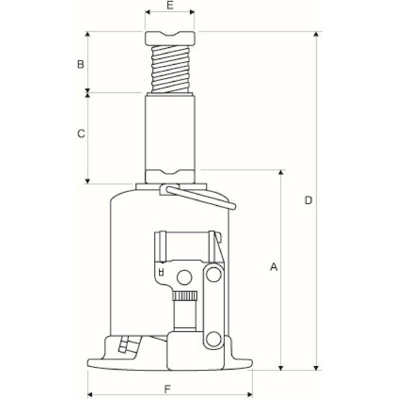 CRIC BOUTEILLE 10T          ATG 10-200        REMA