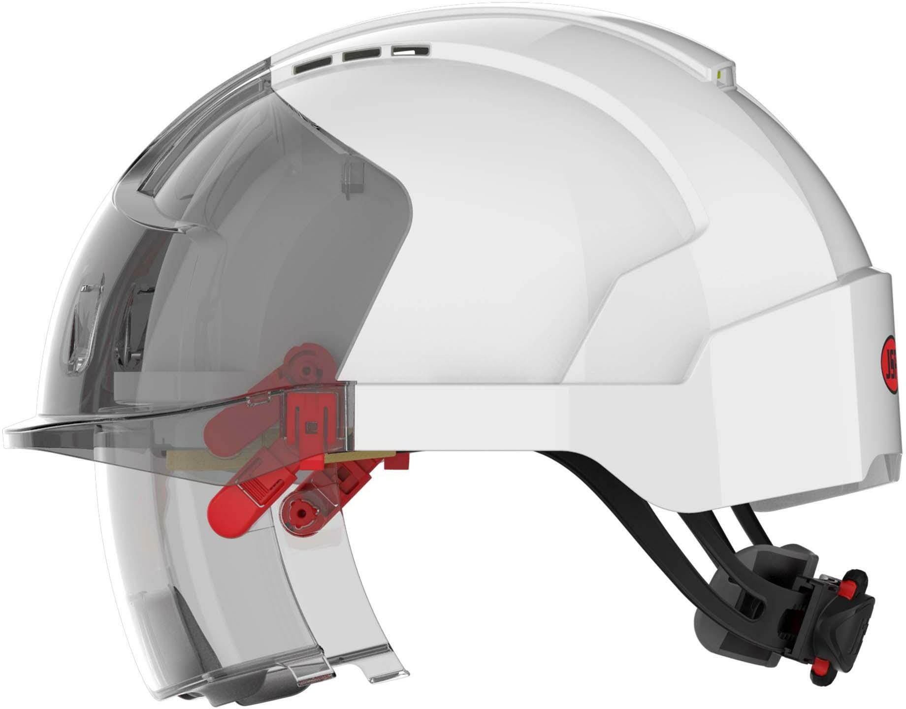 HELM VENTIL.+DRAAIKNOP      EVO WIT VISTALENS  JSP
