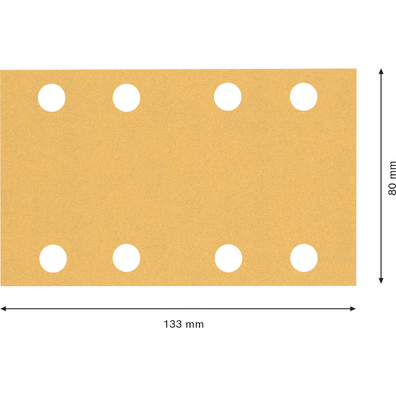 JEU FEUILLES ABR.80X133MM   C470      (10PC) BOSCH