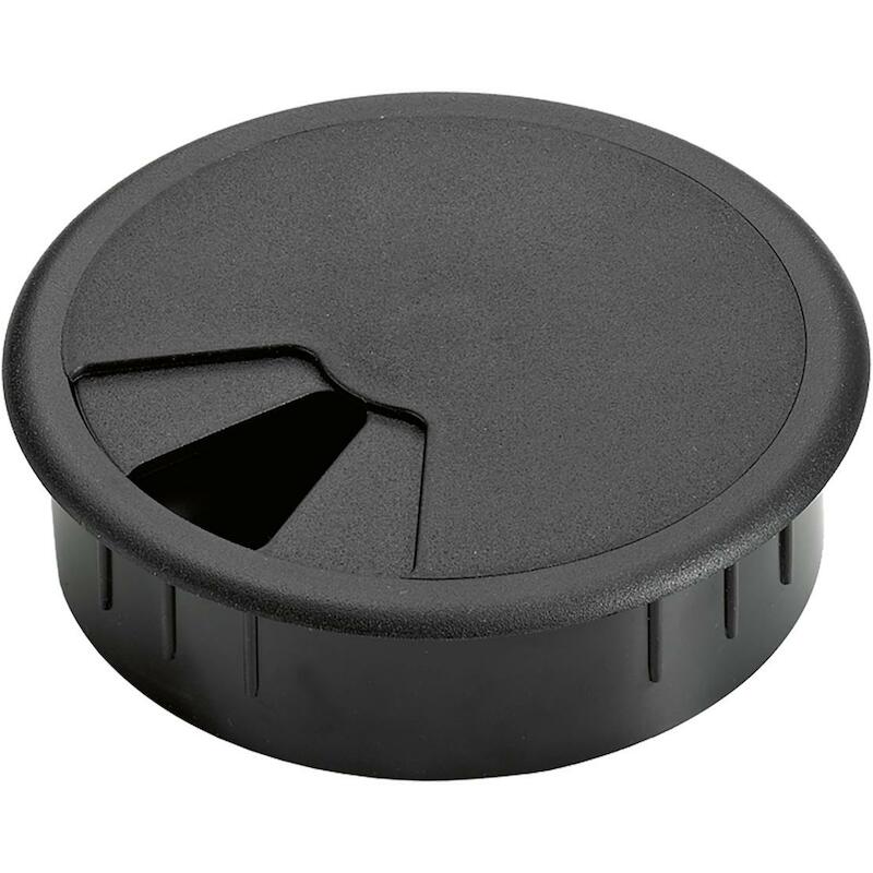KABELDOORVOER KUNSTST.ROND 60MM ZWART   HETT-73747