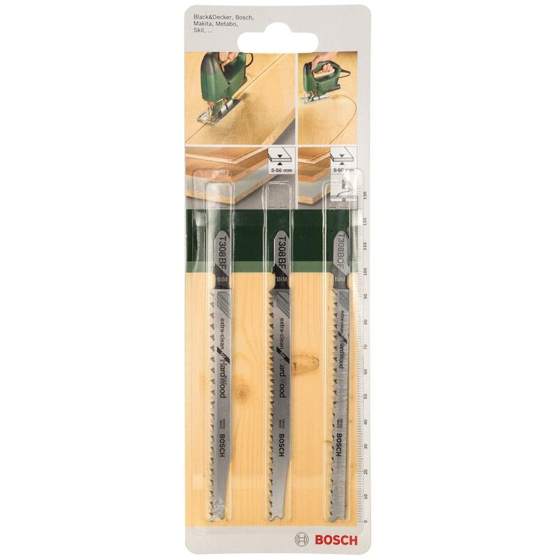 JEU LAMES SCIE SAUTEUSE "T" 2609256A13  (3PC)BOSCH