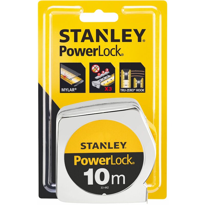 ROLMETER POWERLOCK ABS 25MM 0-33-442  10M  STANLEY