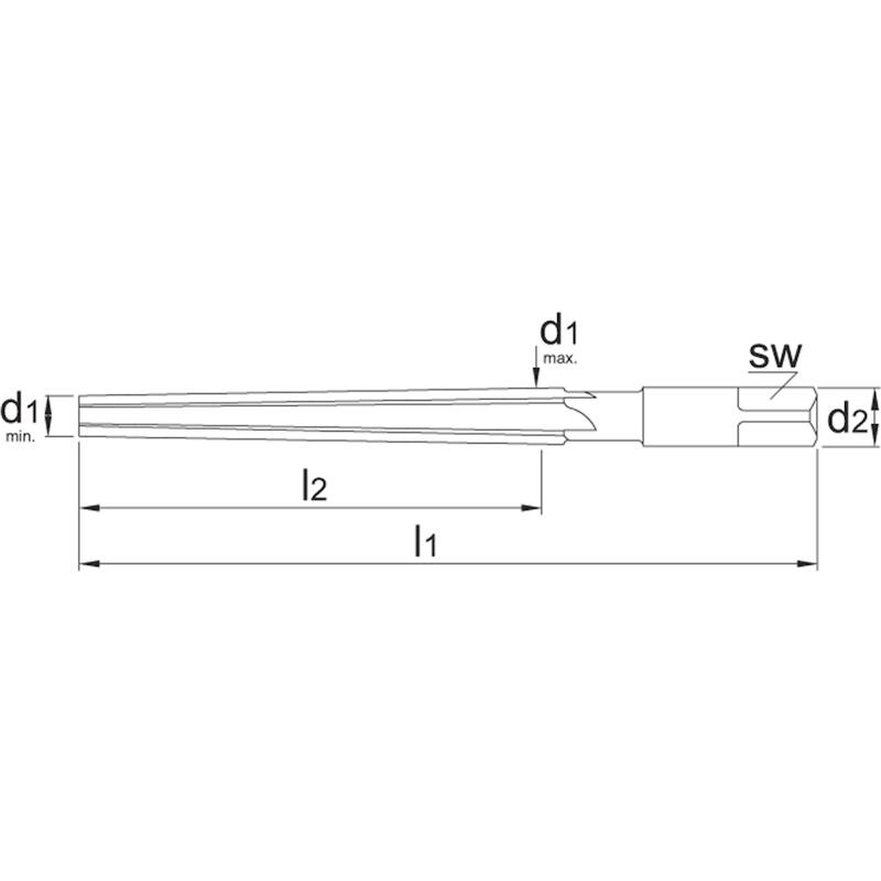 HSS PENGATRUIMER DIN 9-A CONICITEIT 1:50 NR. 2 - 517200200 - PHANTOM